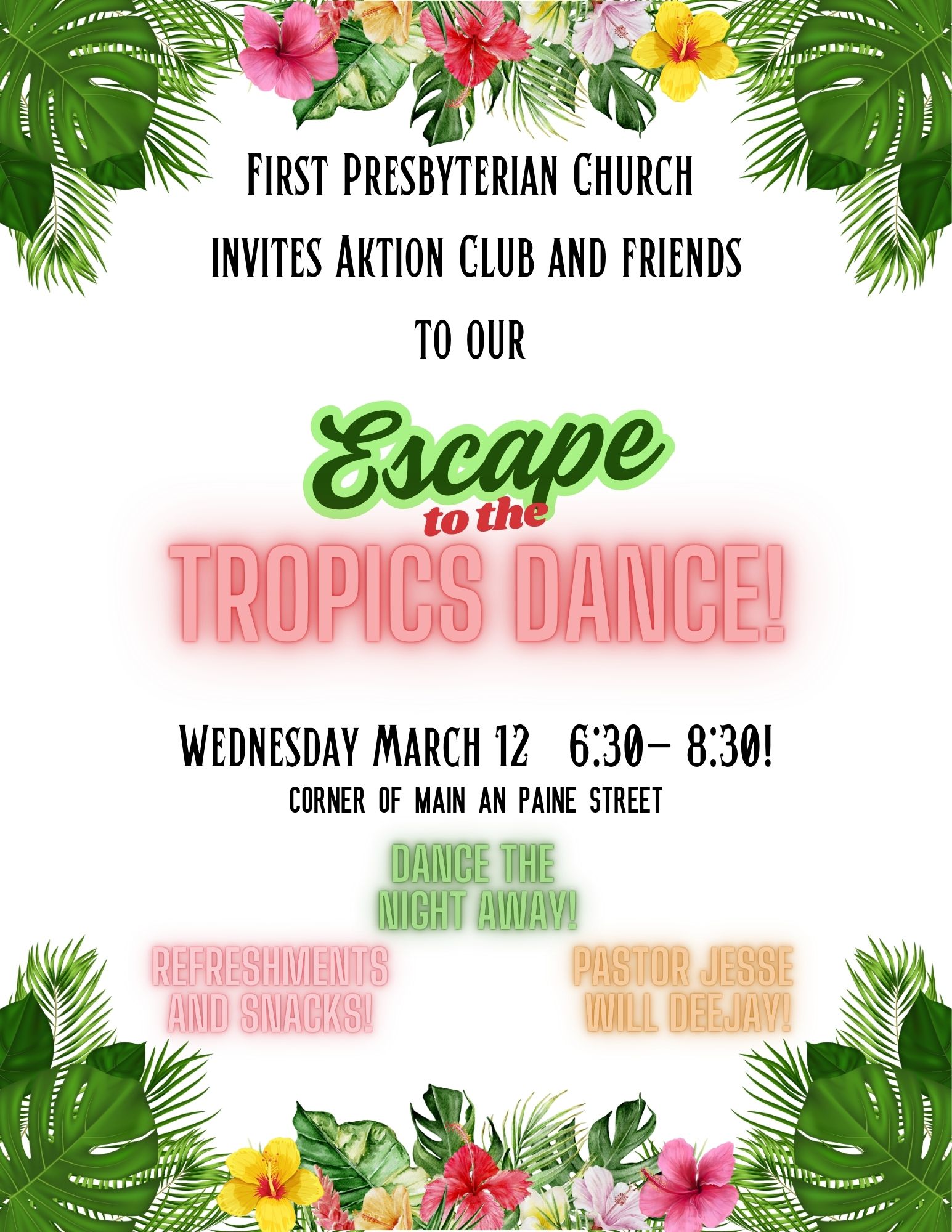 Escape to the Tropics Dance! Image